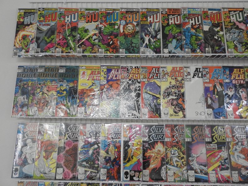 Huge Lot 160+ Comics W/ Hulk, Wolverine, Silver Surfer+ Avg VF Condition!!
