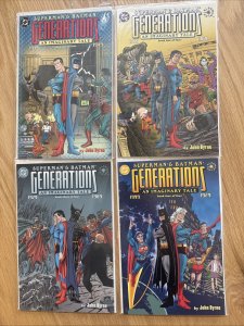 BATMAN / SUPERMAN : GENERATIONS, Complete 4 issue DC 1999 Elseworlds series