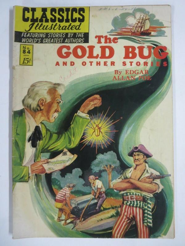 CLASSIC ILLUSTRATED #84 (G) THE GOLD BUG (1ST Edition, HRO=85) June 1951