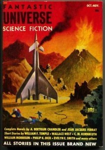 FANTASTIC UNIVERSE SCIENCE FICTION-Oct 1953-Pulp-ALEX SCHOMBERG-PHILIP K DICK