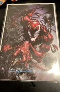 Web of venom - Funeral pyre Clayton crane virgin signed by Crain with coa