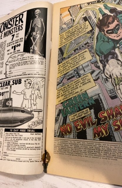 Green Lantern #76 (1970)classic Neal Adam's cover iconic  see description