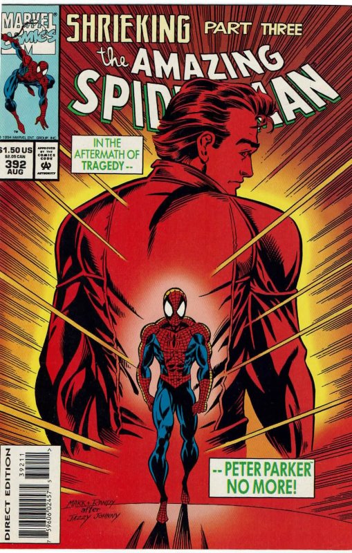 Amazing Spider-Man #392 (1963 v1) . DeMatteis Mark Bagley NM | Comic  Books - Modern Age, Marvel, Spider-Man, Superhero / HipComic