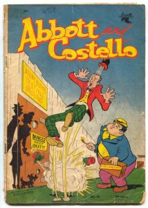 Abbott and Costello #14 1952- Atom Bomb Testing Ground cover FAIR