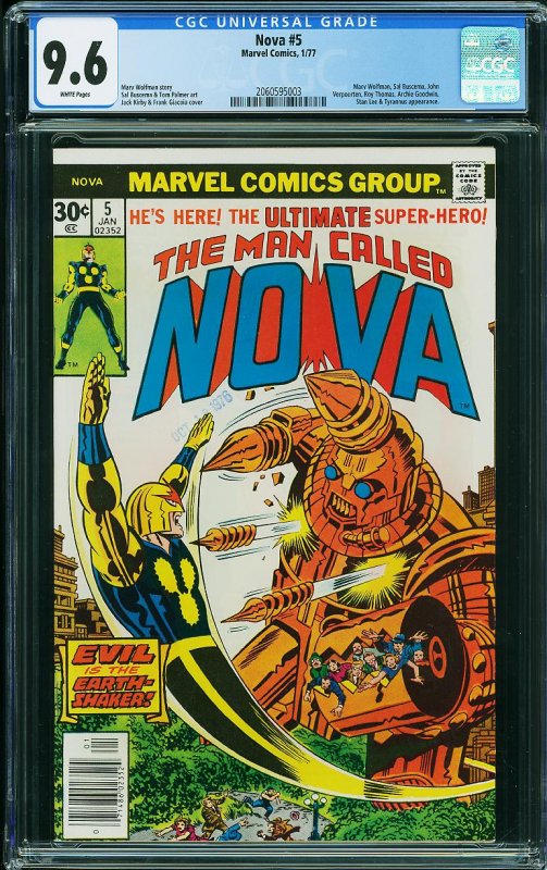 Nova #5 (Marvel, 1977) CGC 9.6