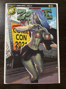 ZOMBIE TRAMP #81 DAN MENDOZA RISQUE EXCLUSIVE ACTION LAB RARE HTF LTD 500 NM+