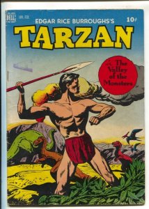 Tarzan #7 1949-Dell-dinosaur cover-Jesse Marsh-Valley of The Monsters-Edgar R...