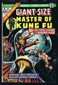 Giant Size Master of Kung Fu #2 ORIGINAL Vintage 1975 Marvel Comics Shang Chi