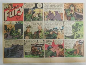 Miss Fury Sunday by Tarpe Mills from 5/2/1943 Size: 11 x 15  Very Rare Year #3