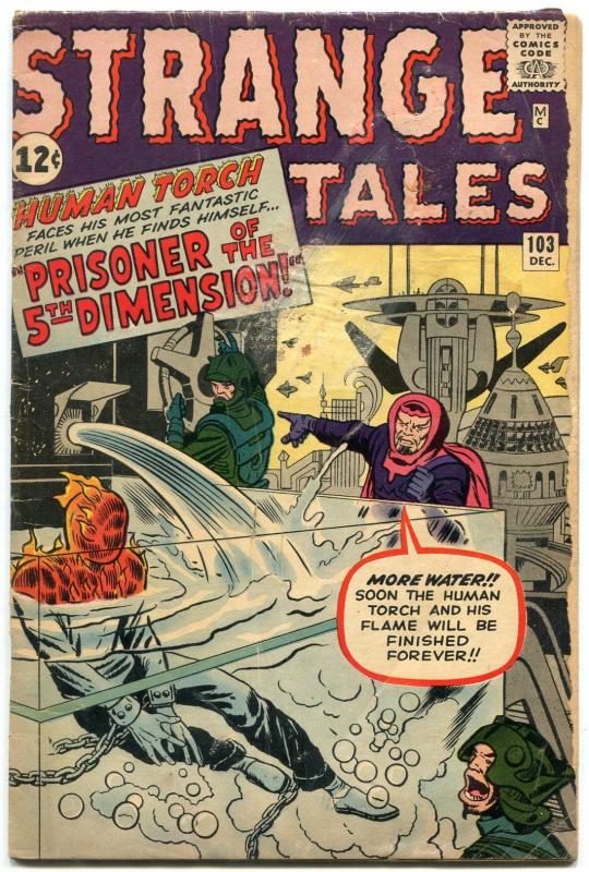 Strange Tales #103 1962- Human Torch- Jack Kirby G+