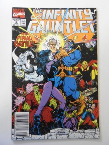 The Infinity Gauntlet #6 (1991) VG- Condition moisture damage