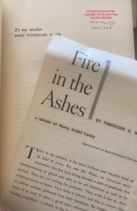 Fire in the ashes, white, 1953, DJ is so so