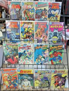 DETECTIVE COMICS #520-609, lot of 43 diff comics books 1982-1989 Batman DC VF/+