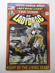 Lady Death: Hot Shots #1 Lady Drac Damaged Edition NM Condition! Signed W/ COA!