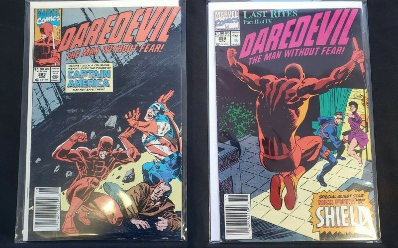 DAREDEVIL 4PC (VF) CAPTAIN AMERICA, NICK FURY, DEMONS DELUGED 1990-91