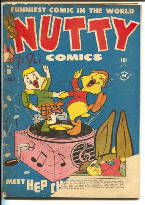 Nutty #31 1947-Harvey-1st issue-Rags Rabbit-record player cover-FR/G
