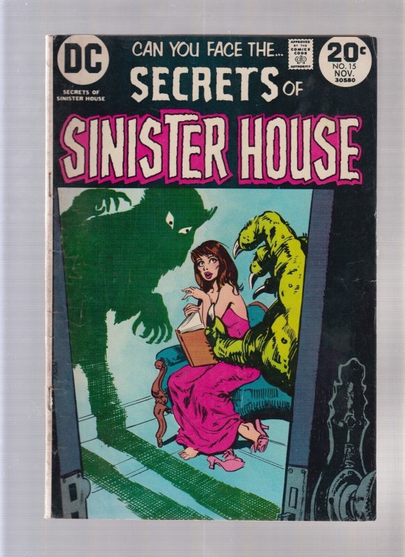 Secrets Of Sinister House #15 - Claws Of The Harpy! (4.0) 1973