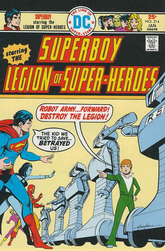 Superboy (1st Series) #214 FN ; DC | Legion of Super-Heroes