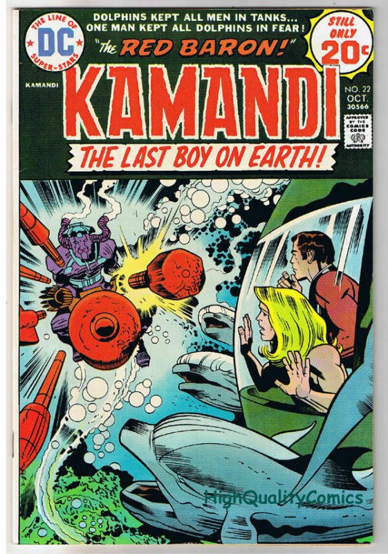KAMANDI #22, VF, Jack Kirby, Last Boy on Earth, 1972, VFN, more in store
