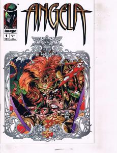Lot Of 2 Image Comic Book Angela #1 and Spawn #87  AB7