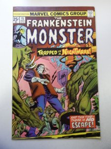 The Frankenstein Monster #15 (1975) VG/FN Condition slight moisture stain bc