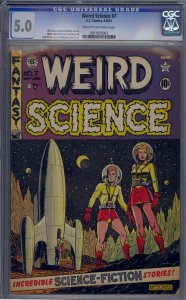 WEIRD SCIENCE #7 CGC 5.0 AL FELDSTEIN PRE-CODE HORROR