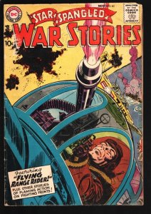 STAR SPANGLED WAR STORIES #63-1957-DC -The Flying Range Rider-Fight the NAZ...