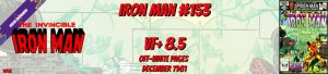 Iron Man 153 VF+ 8.5 Marvel 1981