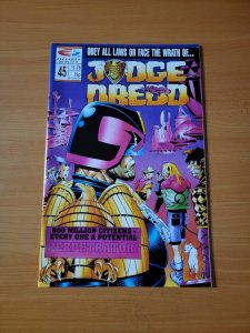 Judge Dredd v2 #45 ~ NEAR MINT NM ~ 1990 Fleetway / Quality Comics