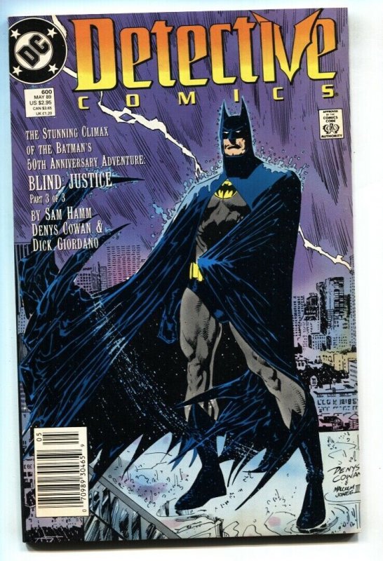 Detective Comics #600-1989-STAN LEE-DC Newsstand variant