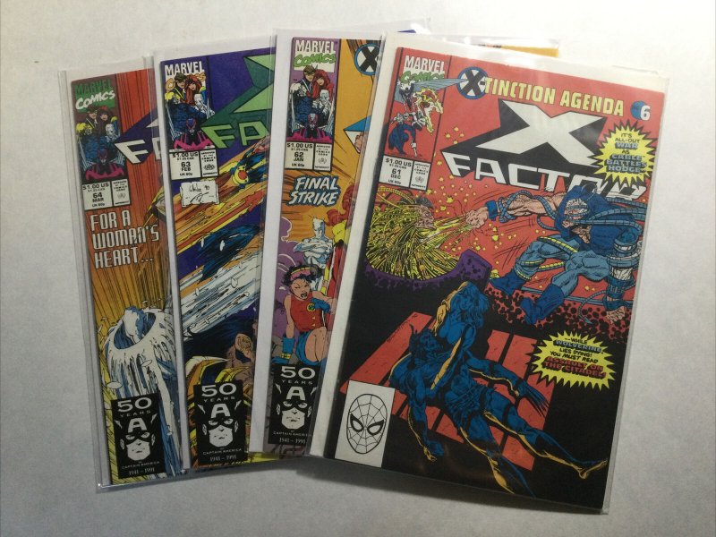 X-Factor 61 62 63 64 Lot Run Set Near Mint Nm Marvel