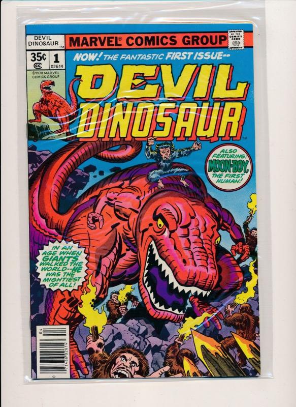 Marvel DEVIL DINOSAUR #1-9 Full Set  (1978) ~ ALL VF+ (PF176) 9 comics Moon-Boy