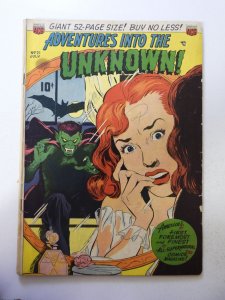 Adventures Into the Unknown #21 (1951) VG- Condition stains f&b cover