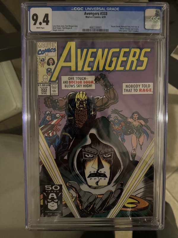 AVENGERS #333 CGC 9.4 (1991)
