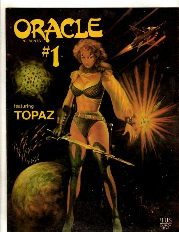 Oracle Presents # 1 Featuring Topaz Comic Book Magazine Divid Lillard 1986 JF30