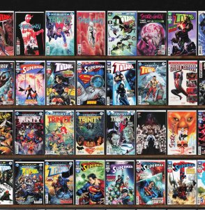 Huge Lot 140+ Comics with Superman, Titans, Supergirl, Spider-Man & More!