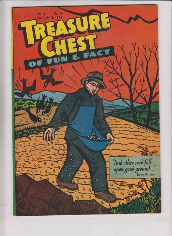 Treasure Chest of Fun & Fact vol. 4 #14 FN- march 8, 1949 - catholic comic