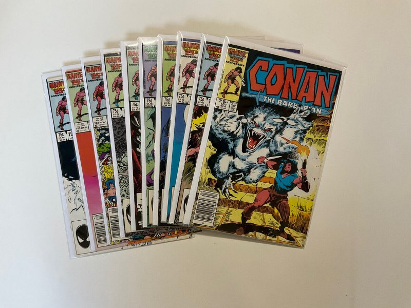 Conan The Barbarian 181-190 lot run set Very Fine+ Vf+ 8.5 Marvel 