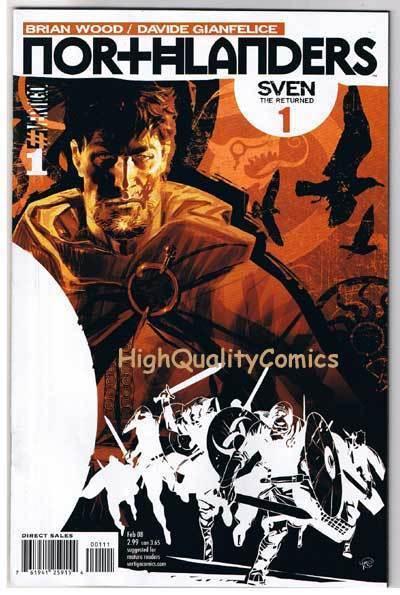 NORTHLANDERS #1, VF+, Vikings, Vertigo, Brian Wood, 2008, more in our store