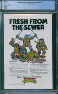 Teenage Mutant Ninja Turtles Adventures #1 CGC 9.8 - 1989