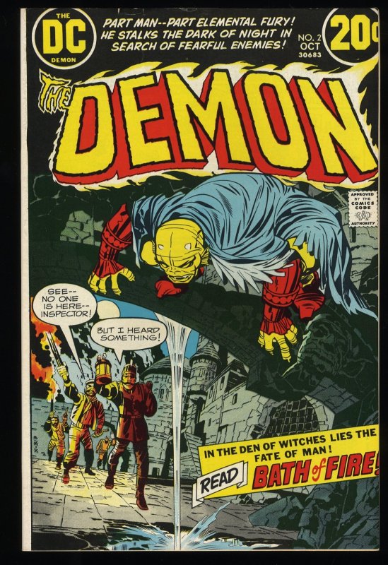 Demon #2 VF- 7.5 Jack Kirby Story and Art Castle Branek!