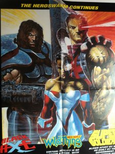 1993 Marvel UK Promo Poster Black Axe Wildthing Super Soldiers 