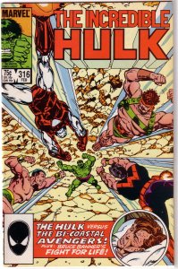 Incredible Hulk   vol. 1   #316 FN Byrne, Avengers, Iron Man, Hercules