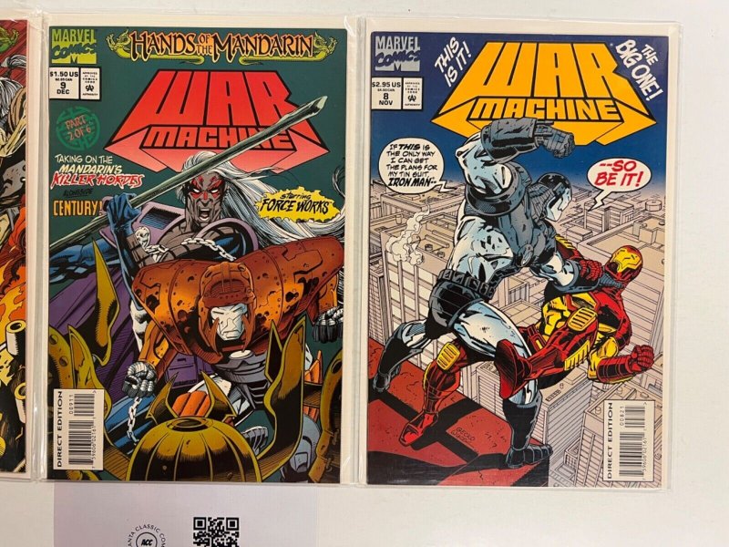 3 War Machine Marvel Comic Books # 8 9 10 Avengers Defenders Thor 104 JS35