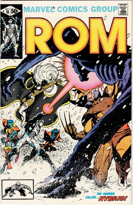 (1981) ROM #18 Uncanny X-Men app! Wolverine! Frank Miller Cover!