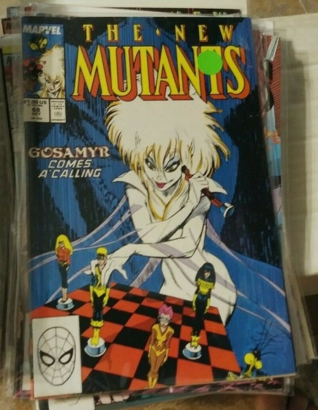 NEW MUTANTS  # 68  1988 marvel X MEN DEAD GOSAMYR SUNSPOT WARLOCK 