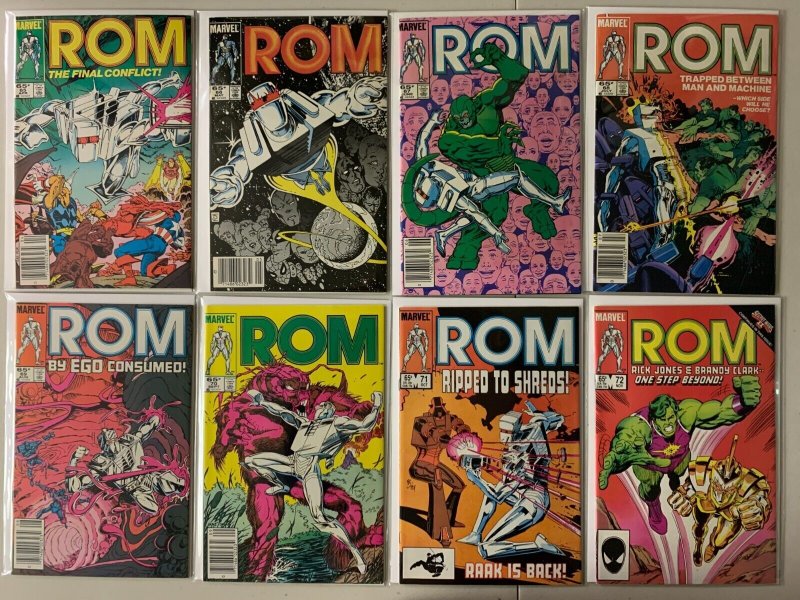 ROM Spaceknight run #41-75 last issue + 2 annuals 37 diff avg 7.0 (1983-86)