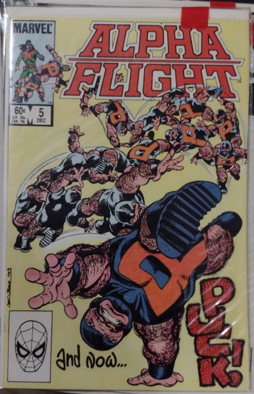 alpha flight # 5 1983 marvel DISNEY  john byrne   PUCK  VINDICATOR