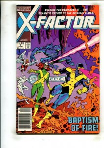 X-FACTOR #1 (6.0) NEWSSTAND, ORIGINAL X-MEN!! 1985