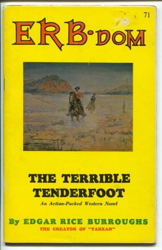 ERB-dom #71 1973-early Burroughs & Tarzan fanzine-buy/sell ads-Terrible Tende...